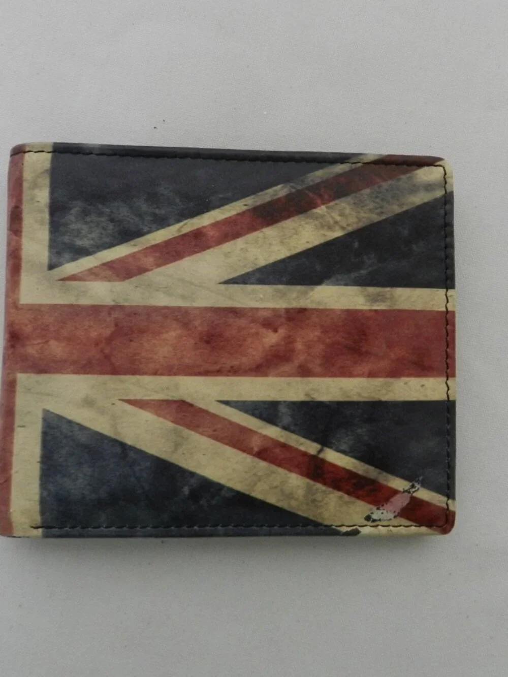 Mala Leather Slim Wallet Union Jack Kalmin Collection flag blue red Men RFID NEW